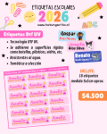 Set etiquetas DTF UV-Resistentes al agua